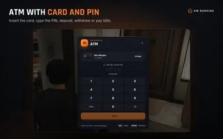 ATM with card and PIN