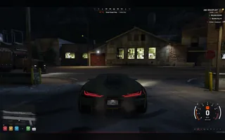 HUD on the road, in game