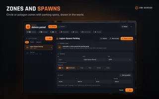 Zones and spawns