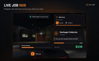 Live job HUD