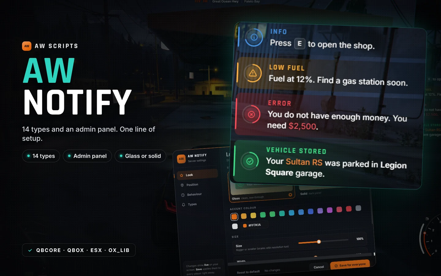 AW Notify preview